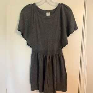 Ella Moss gray knit dress, size 14.